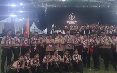 Kakankemenag Kunjungi Kontingen Pramuka Padang Pariaman di Jambore Nasional 2026 Cibubur